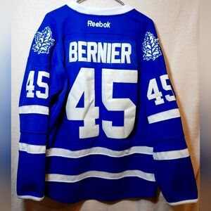REEBOK TORONTO MAPLE LEAF JONATHAN BERNIER #45 HOCKEY JERSEY